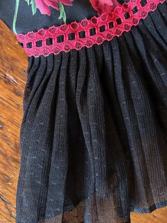 Vintage Betsey Johnson New York Silk Lace Mesh Slip Dress - Picture 8 of 14